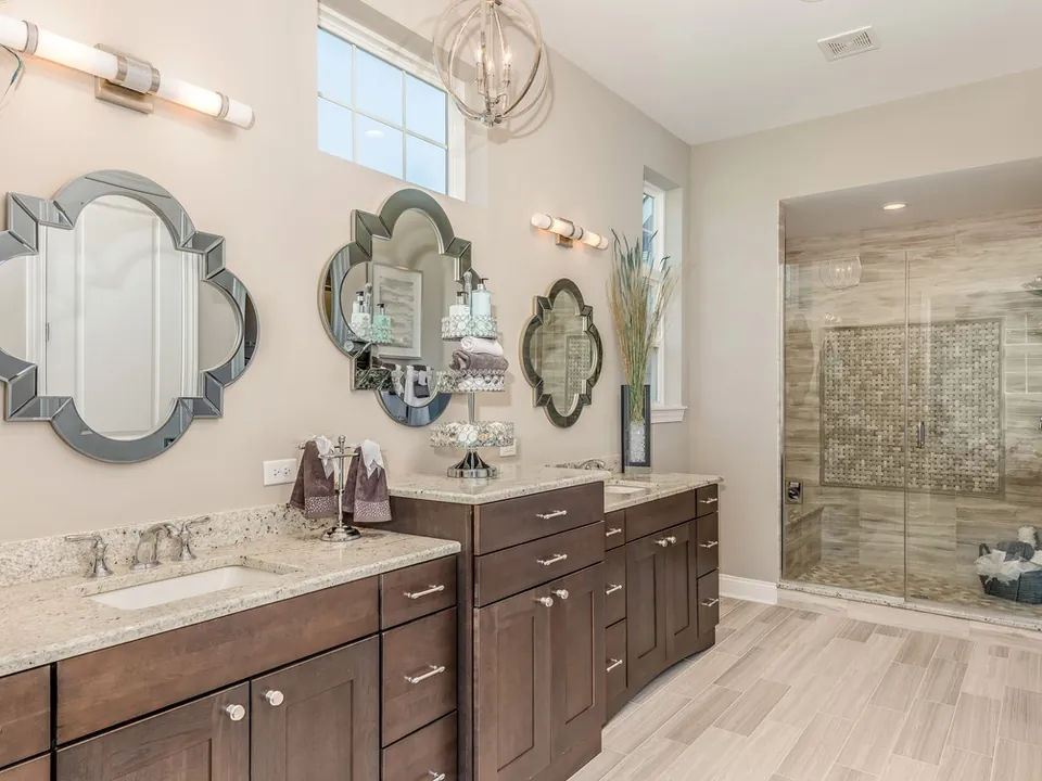 A completed Vista Home Improvement bathroom remodel